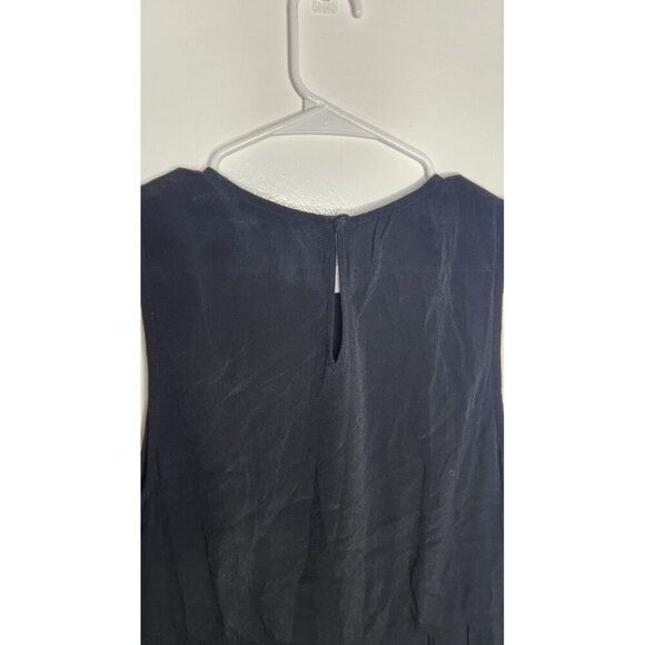 Madewell Tank Top Womens Medium Black Sleeveless Blouse Shirt Viscose FA16 - Picture 4 of 7
